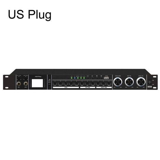 FX9plus Digital Karaoke Pre-Amplifier With Bluetooth USB DSP Reverb Effect Processor US Plug(Black)