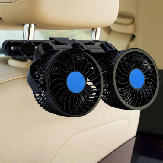 Powerful Rear Seat Cooling Car Fan, Specifications: English 12V