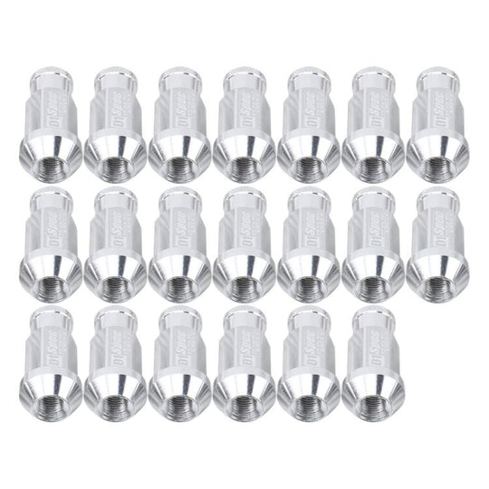 D1SPEC 20pcs /Set M12 X 1.5 Racing Wheel Nut(Silver)