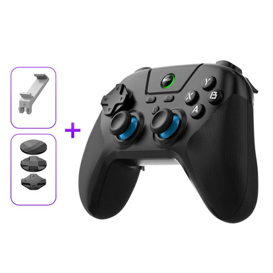 BSP G3 Tri-Mode Game Controller With Carbon Joysticks Macro Keys For PC / Switch / PS4 / iOS & Android With Stand Black