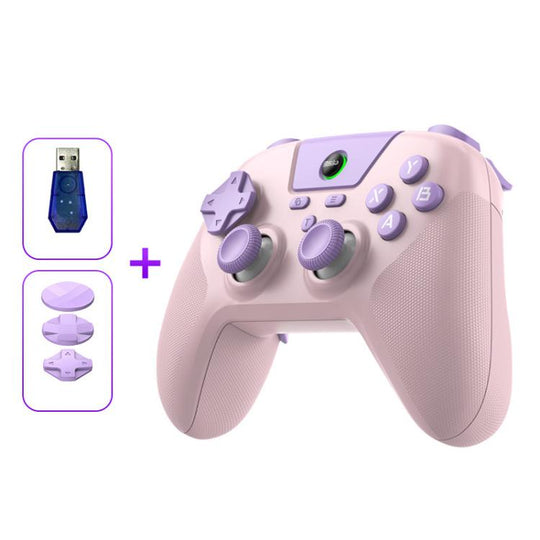 BSP G3 Tri-Mode Game Controller With Carbon Joysticks Macro Keys For PC / Switch / PS4 / iOS & Android With Receiver Pink
