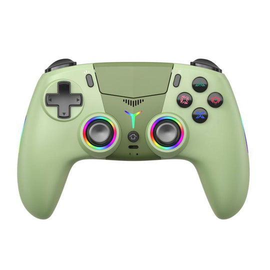 For PS5 Wireless Controller Bluetooth Gamepad With RGB Light, Hall Effect Joy, Back Macro Button(Green)