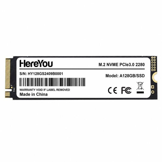 HereYou M.2 NVMe PCIe 3.0 SSD 2280 Internal Solid State Drive For Laptop, Capacity: 128GB