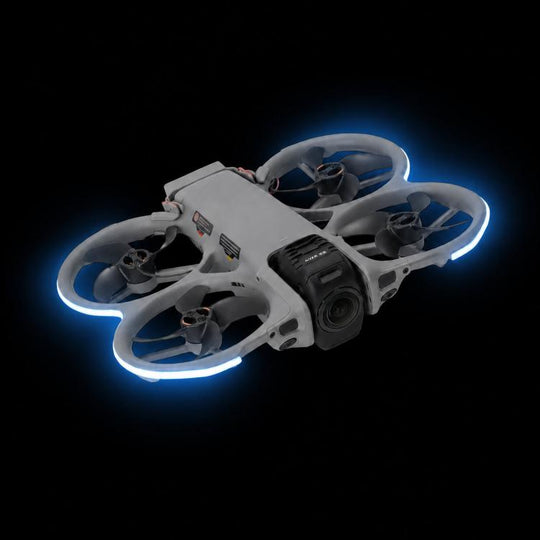 For DJI Avata 360 RCSTQ Night Flight LED Light Strip Kit 3 Brightness Levels Rechargeable Safety Warning Lamp(Blue)