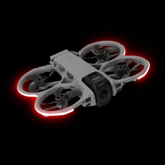 For DJI Avata 360 RCSTQ Night Flight LED Light Strip Kit 3 Brightness Levels Rechargeable Safety Warning Lamp(Red)