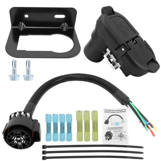 7-Pin Trailer Retrofit Plug Harness Connector Kit, Model: CP-1130