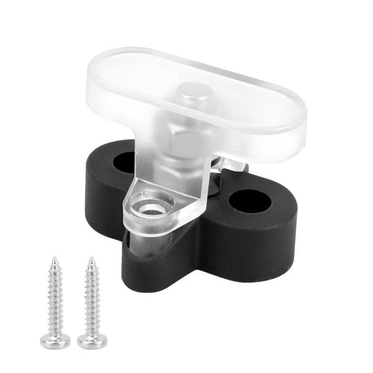 48V Car Yacht Heavy Duty Terminals With Transparent Cover, Specification: M8 Black Single Stud