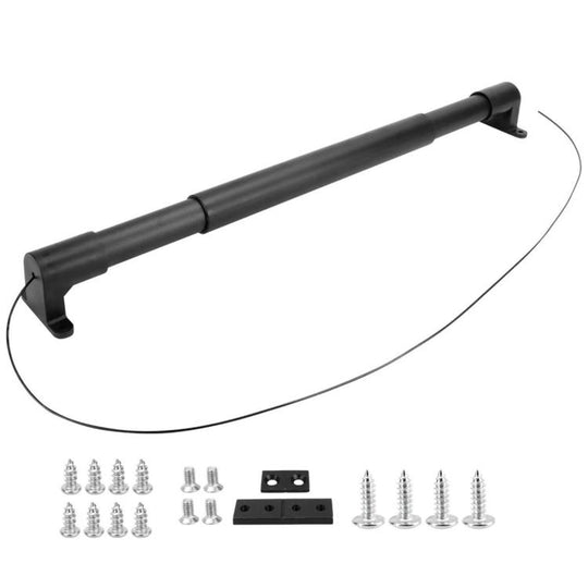 Car Door Handle Round Telescopic Rod With Built-in Spring For Automatic Closing(Black)
