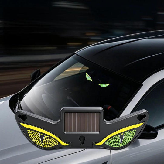 Car LED Wireless Solar-Powered Evil Eye Triangular Window Decorative Light(Y6)