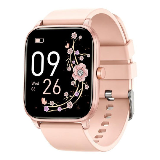 Y8 Smart Watch With Bluetooth Call Fitness Tracker Heart Rate Sleep Monitor(Pink)