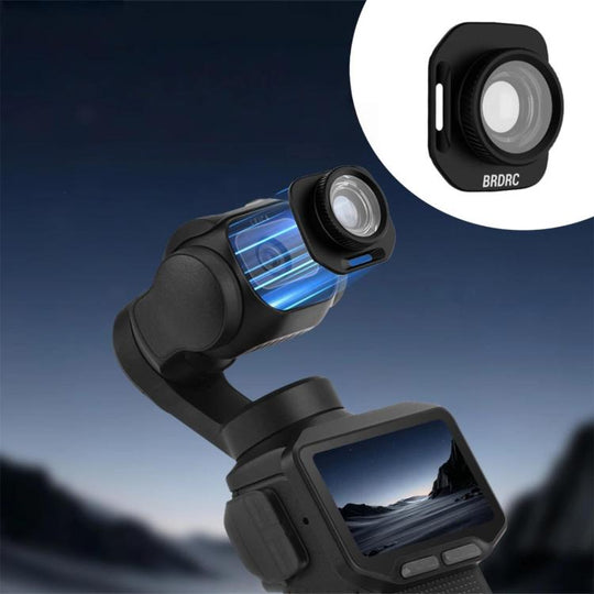 For Insta360 Luna Pro BRDRC External 108-Degree Wide-Angle Lens(Black)