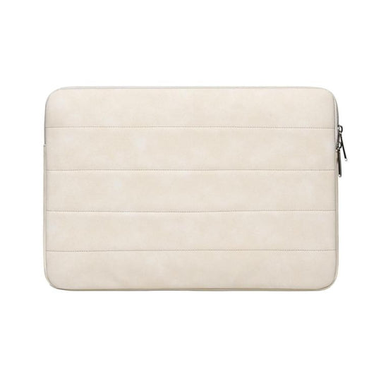 Outdoor Office Portable Airbag Shock-Absorbing Tablet Computer Sleeve, Size: 15-16.1 inch(Beige)