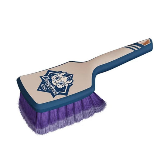 Qili Car Detailing Tire Brush With Rubber-Coated Handle Carpet Cleaning Brush, Specification: Open Pile Large