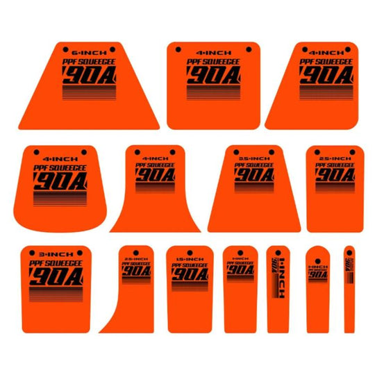 qili 14pcs /Set Car Film Invisible Car Wrap Scraper(Orange)