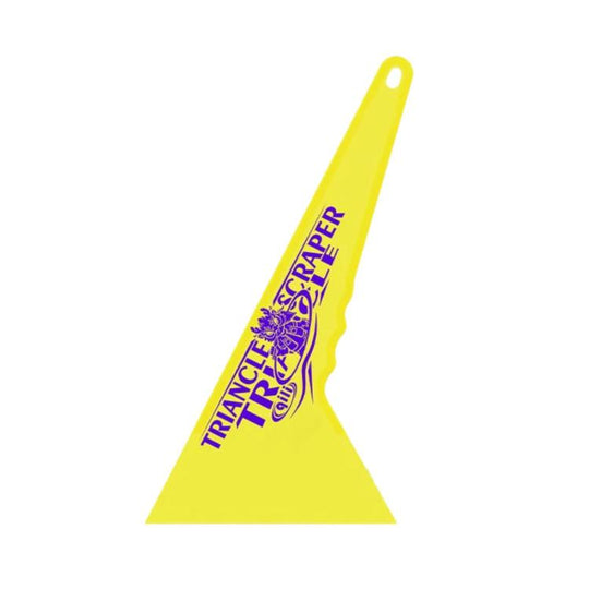 qili Ultra-thin Triangular Hard Squeegee for Car Window Tinting, Color: Large Yellow