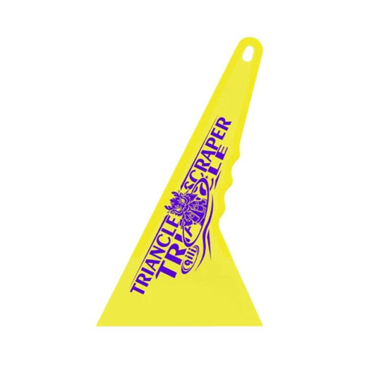 qili Ultra-thin Triangular Hard Squeegee for Car Window Tinting, Color: Medium Yellow