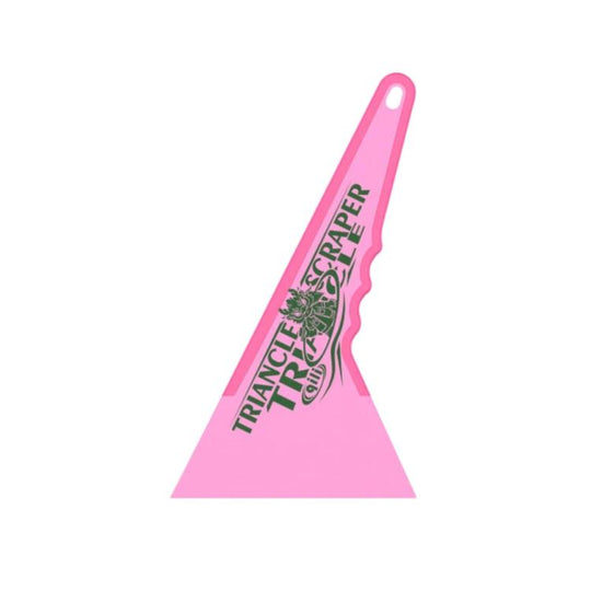 qili Ultra-thin Triangular Hard Squeegee for Car Window Tinting, Color: Medium Pink