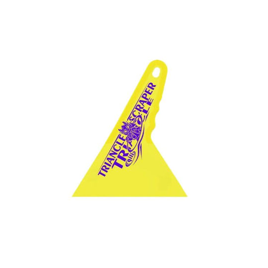 qili Ultra-thin Triangular Hard Squeegee for Car Window Tinting, Color: Small Yellow