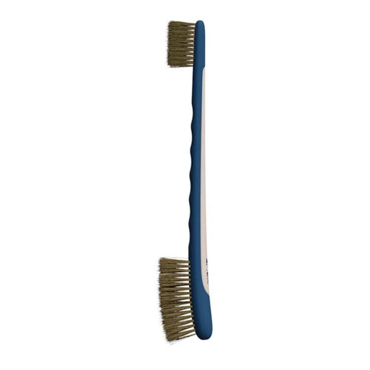 qili Car Window Seal & Detail Brush Dual-Headed Crevice Cleaning Tool, Specifications: Flagged Hog Bristles