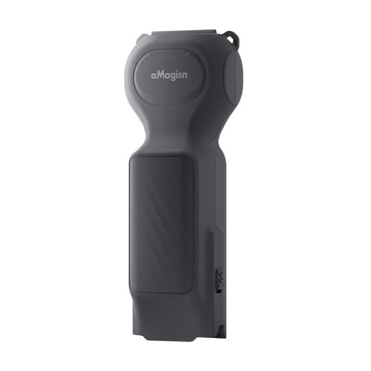 For DJI Osmo Pocket 4/3 aMagisn Mini Hard Shell Protective Case Double-Sided Gimbal & Screen Protector(Black)