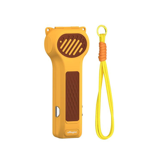 For DJI Osmo Pocket 4P aMagisn Full Wrap Hard Shell Storage Box Carrying Case(Yellow)