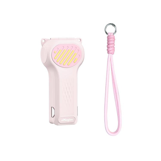 For DJI Osmo Pocket 4P aMagisn Open Bottom Hard Shell Case Flip Open Gimbal & Screen Cover(Pink)