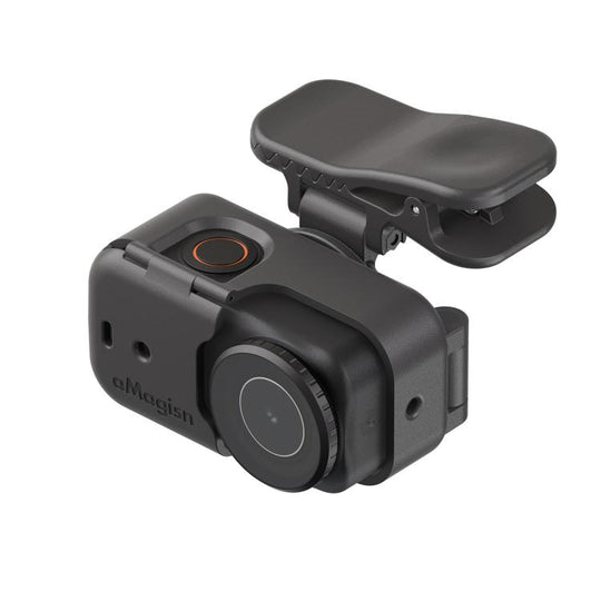 For DJI Osmo Nano aMagisn Multi-function Alligator Clip Mount 360-degree Rotating Backpack Strap Hat Visor Clamp Case