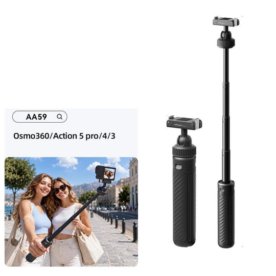 For DJI Osmo 360 / Action 5 Pro / 4 / 3 aMagisn Quick-Release Tripod Selfie Stick with 360-degree Ball Head 17-41cm
