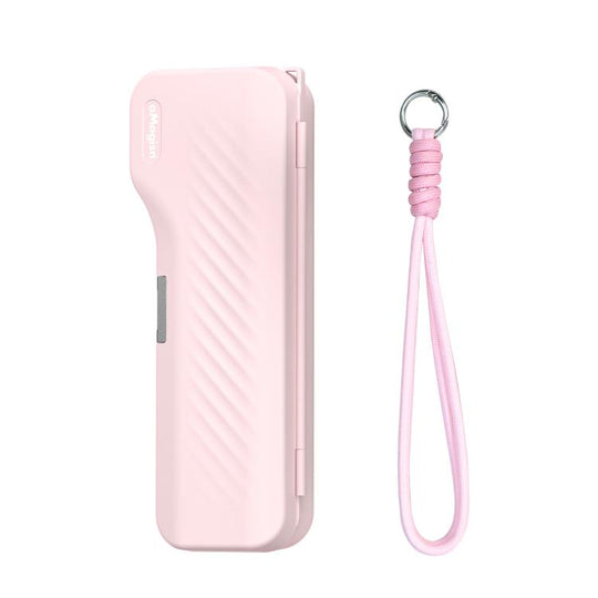 For Insta360 Luna Ultra aMagisn Full Wrap Hard Shell Storage Box Carrying Case(Pink)