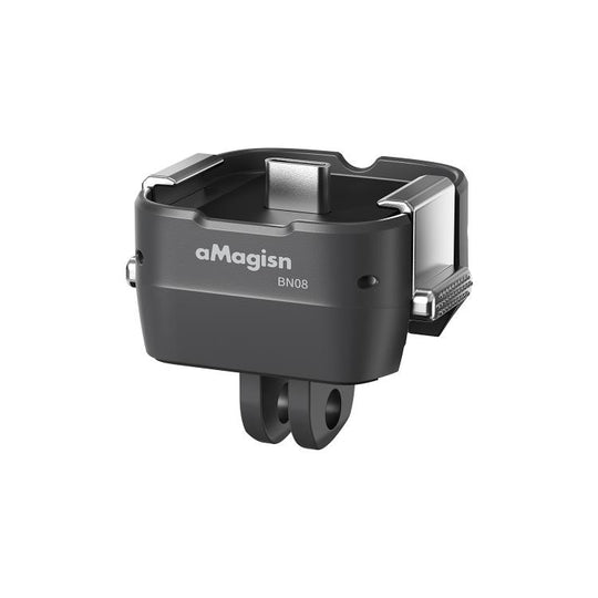 For Insta360 Luna Ultra aMagisn Dual-Interface Quick Release Adapter Mount Charging Version Black