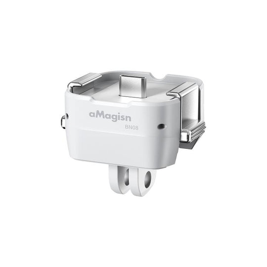 For Insta360 Luna Ultra aMagisn Dual-Interface Quick Release Adapter Mount Charging Version White