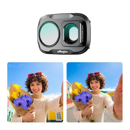 For DJI Osmo Pocket 4P aMagisn Magnetic Lens Filter, Spec: Wide-Angle Lens