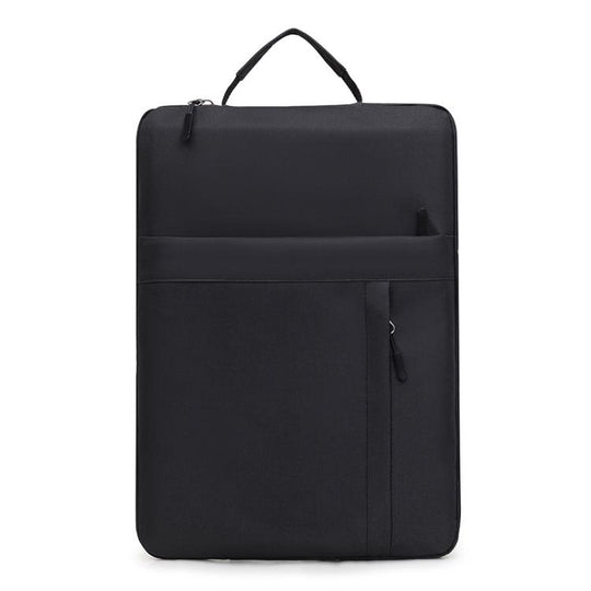 Shockproof Handheld Tablet Sleeve For Men & Women Portable Fleece Computer Cover, Size: 15.6 inch(Black)