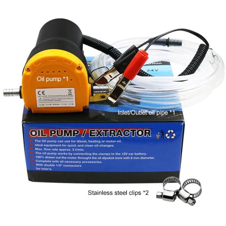 24V 60W Oil / Crude oil Fluid Sump Extractor Scavenge Exchange Transfer Pump Suction Transfer Pump + Tubes for Auto Car Boat Mot by buy2fix