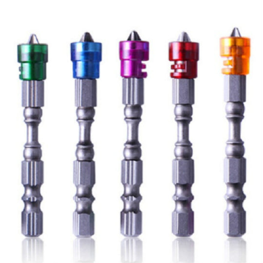 5 PCS  65mm Magnetic Coil Alloy Steel Cross Bit Single Head Electric Drill Electric Screwdriver Head(FIve Color)