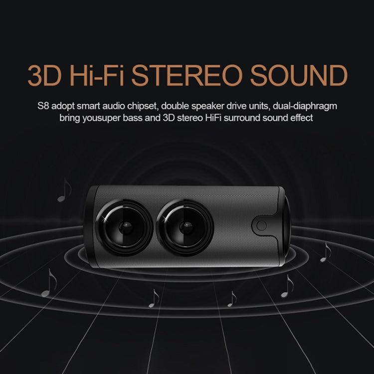 ZEALOT S8 3D Stereo Bluetooth Speaker Wireless Subwoofer Column Portable Touch Control AUX TF Card Playback Handsfree with Mic - Desktop Speaker by ZEALOT | Online Shopping UK | buy2fix