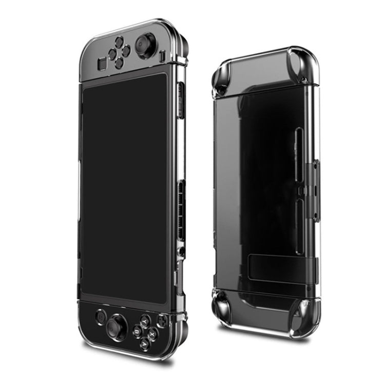 Hard PC Protection Cover for Nintendo Switch NS Case Detachable Crystal Plastic Shell Console Controller Accessories(Black) - Cases by buy2fix | Online Shopping UK | buy2fix