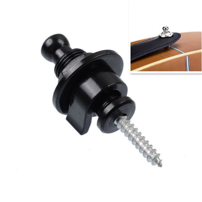Metal Universal Guitar Strap Buckle Strap Nail Anti-off Guitar Tail Nail(Black) - String Instrument Accessories by buy2fix | Online Shopping UK | buy2fix