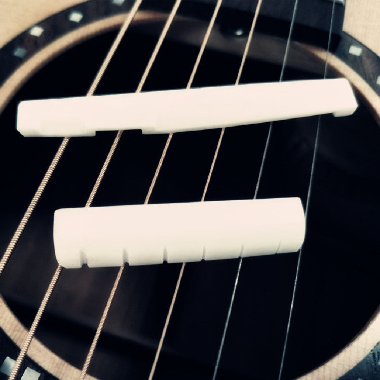 Guitar String Pillow Upper and Lower Ox Bone Pillow Bridge Guitar Accessories(White) - String Instrument Accessories by buy2fix | Online Shopping UK | buy2fix