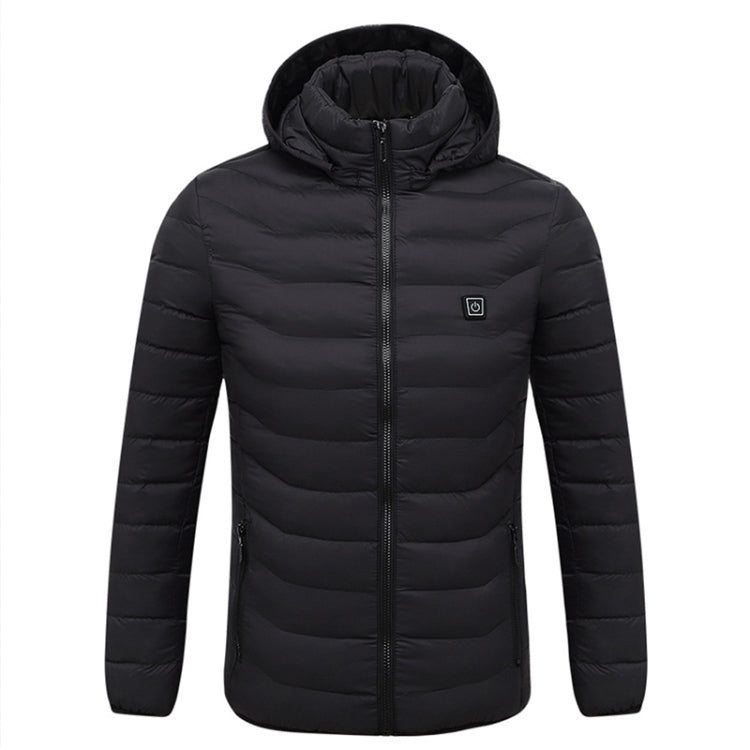 Winter Smart Electric Heating Hooded Jacket, Size:L(Black) - Down Jackets by buy2fix | Online Shopping UK | buy2fix