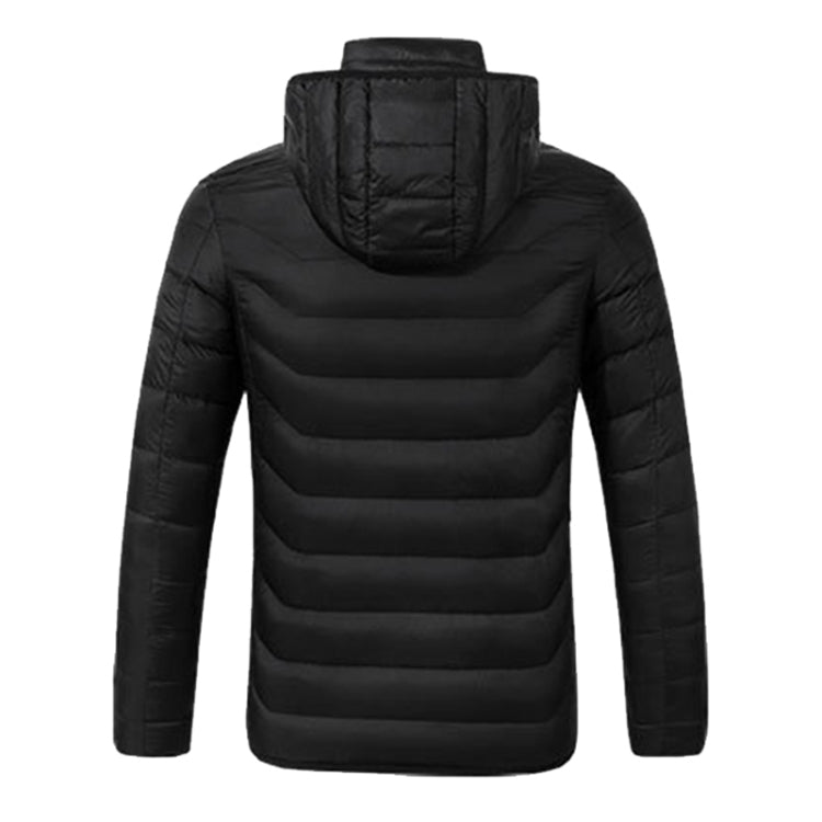 Winter Smart Electric Heating Hooded Jacket, Size:L(Black) - Down Jackets by buy2fix | Online Shopping UK | buy2fix