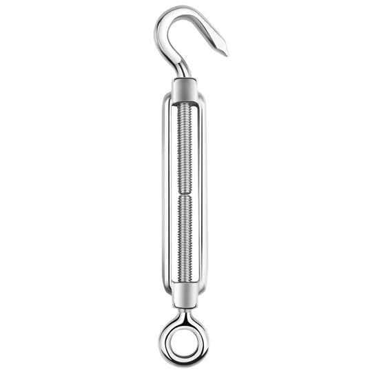 Flower Basket Screws 304 Stainless Steel Wire Rope Hook Tensioner, Specification:M14(Silver)