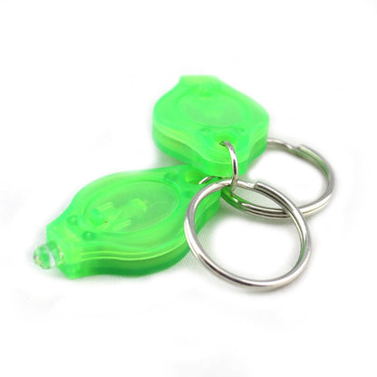 2 PCS Mini Pocket Keychain Flashlight Micro LED Squeeze Light Outdoor Camping Ultra Bright Emergency Key Ring Light Torch Lamp(Green) - Camping Lighting by buy2fix | Online Shopping UK | buy2fix