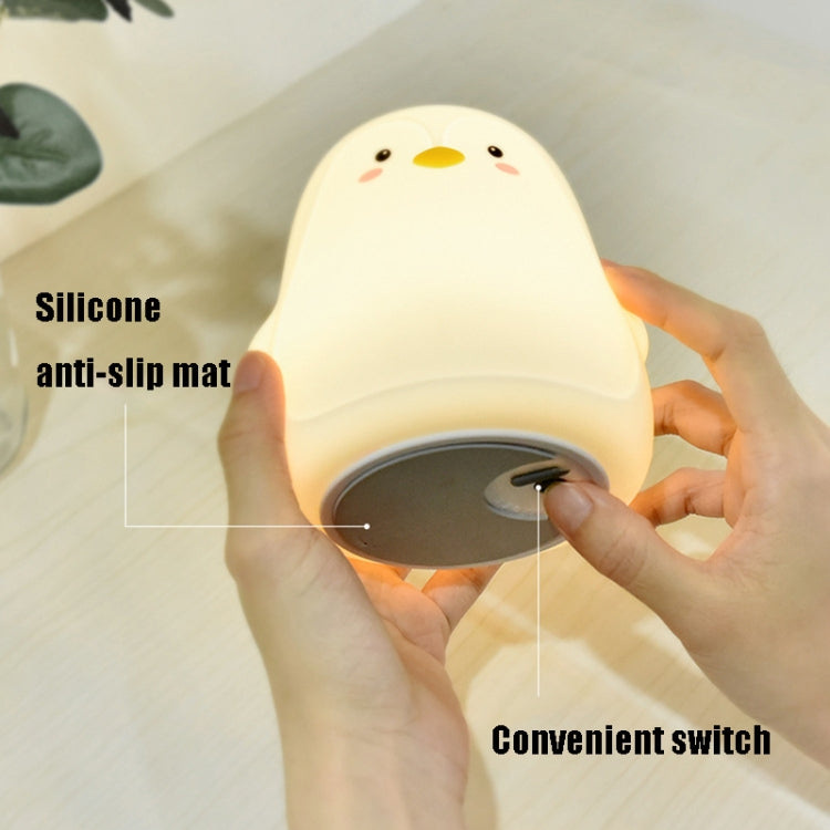 Penguin Silicone Pat Night Light Children Bedside Atmosphere Lamp(White) - Night Lights by buy2fix | Online Shopping UK | buy2fix