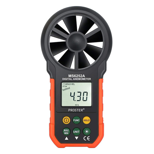 PEAKMETER High-precision Digital Display Wind Speed Air Volume Measuring Instrument MS6252A Wind Speed, Air Volume