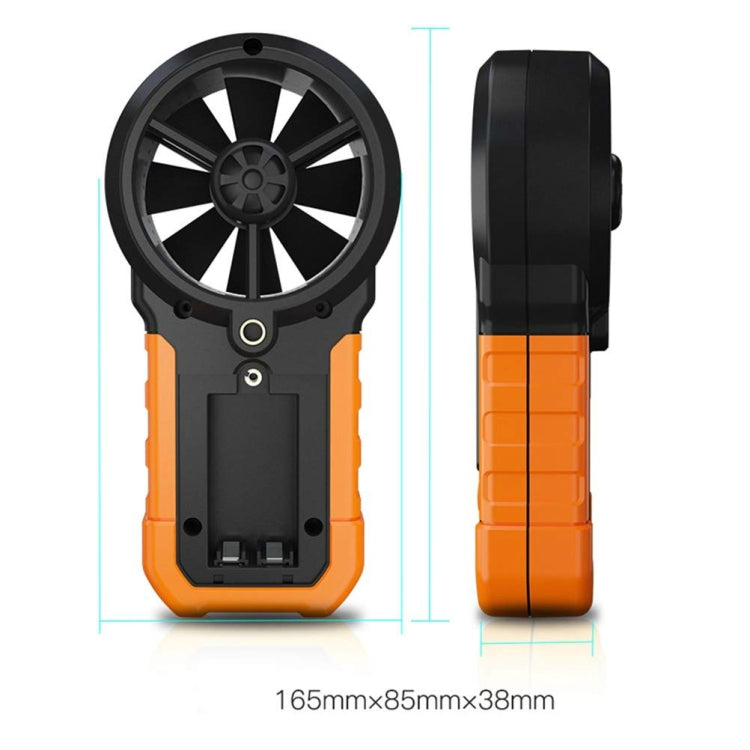 PEAKMETER High-precision Digital Display Wind Speed Air Volume Measuring Instrument MS6252B Temperature, Humidity, USB - Tachometers & Anemometer by buy2fix | Online Shopping UK | buy2fix