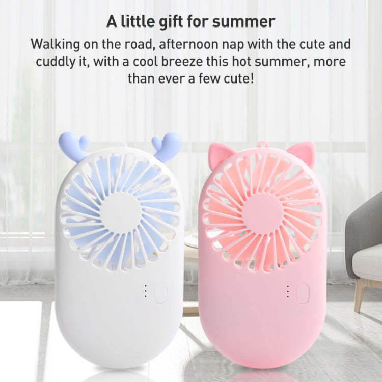 Portable Cute Pocket Mini USB Handheld Fan Phone Holder (White) - Electric Fans by buy2fix | Online Shopping UK | buy2fix