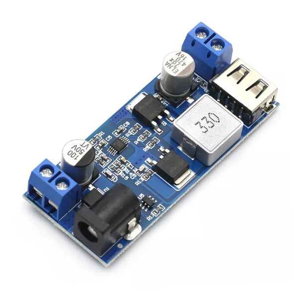 DC 24V/12V to 5V 5A Step-down Power Converter USB Charging Voltage Reduction Module by buy2fix