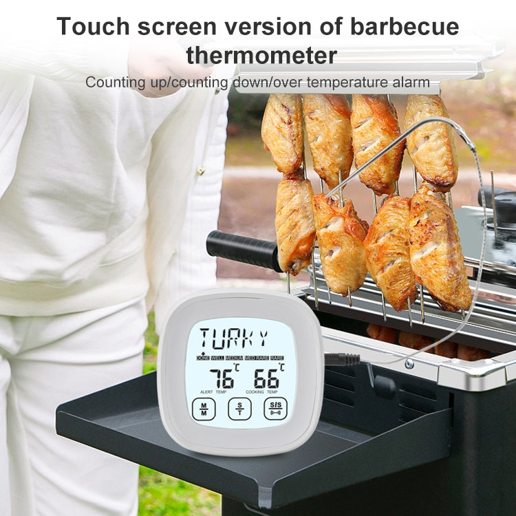 TS-802A Kitchen Food Cooking BBQ Dual Probe Touch Screen Thermometer - Cooking Thermometers by buy2fix | Online Shopping UK | buy2fix