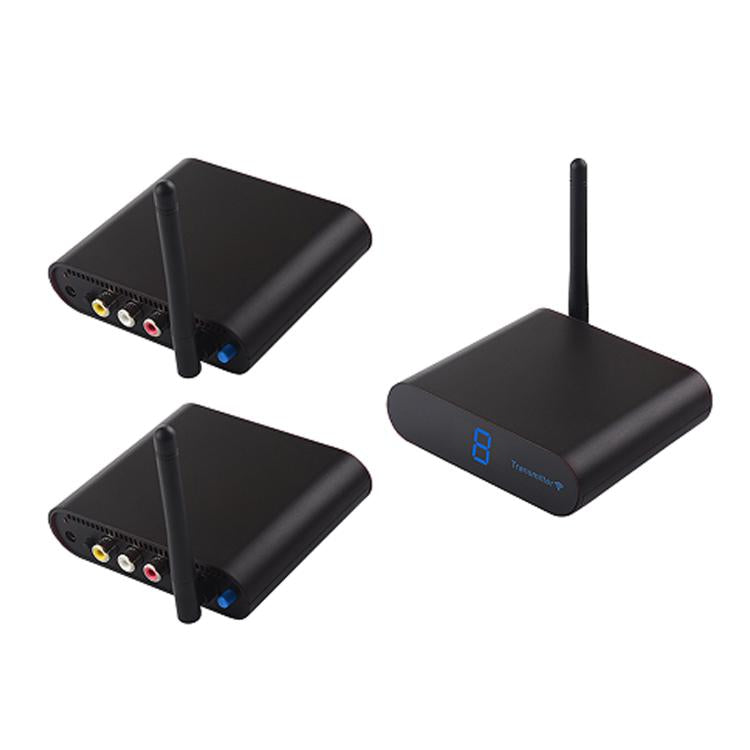Measy AV220-2 2.4GHz Wireless Audio / Video Transmitter + 2 Receiver, Transmission Distance: 200m (Black) - Set Top Box & Accessories by Measy | Online Shopping UK | buy2fix